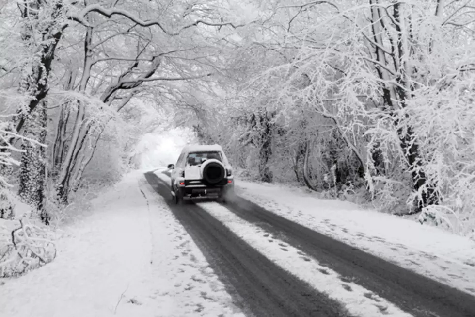 car driving in snow