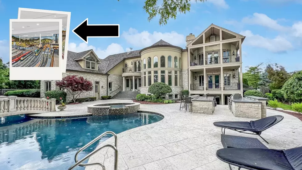 Outrageous Illinois Mansion with Pool Has Its Own Train Set Room
